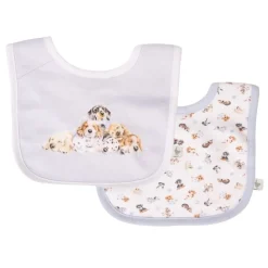 Wrendale Childrenswear|Toys|'Little Paws' Dog Little Wren Bib Gift Set