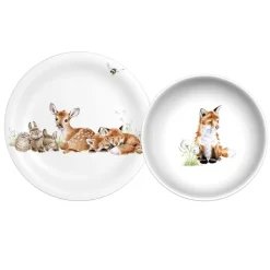 Wrendale Children's Tabletop|Little Wren Child's Plate & Bowl Set
