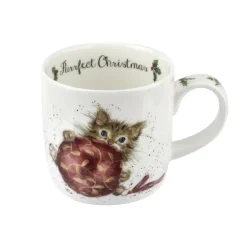 Wrendale Assorted Mugs|Mug & Coaster Set Purrfect Christmas