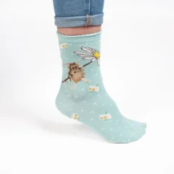 Wrendale Socks|'Oops a Daisy' Mouse Women's Socks