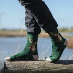 Wrendale Socks|'Portrait of a Stag' Stag Men's Socks
