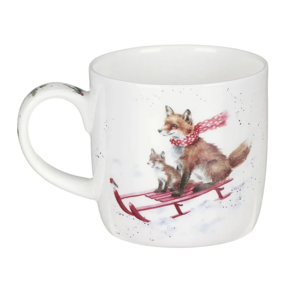 Wrendale Assorted Mugs|Sleigh Ride Fox Small Mug