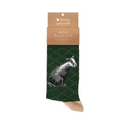 Wrendale Socks|'The Country Gent' Badger Men's Socks