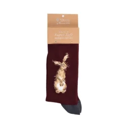 Wrendale Socks|'The Hare' Hare Men's Socks