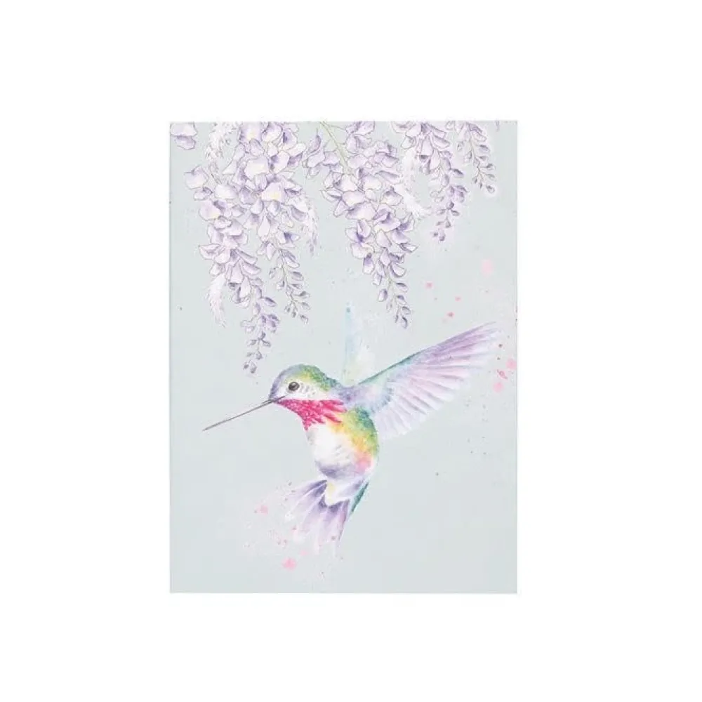 Wrendale Journals & Other Stationery|Wisteria Wishes Hummingbird Small A6 Notebook