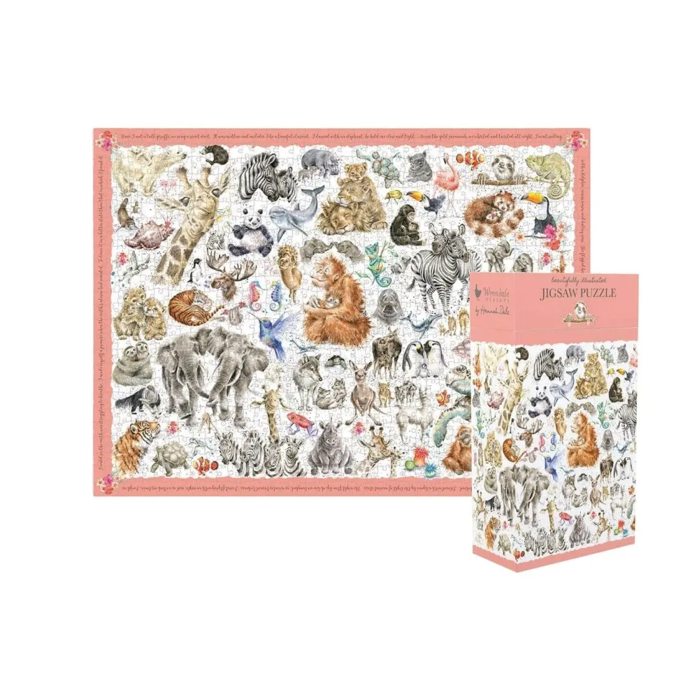 Wrendale Games & Puzzles|Zoology Wild Animal 1000 Piece Puzzle