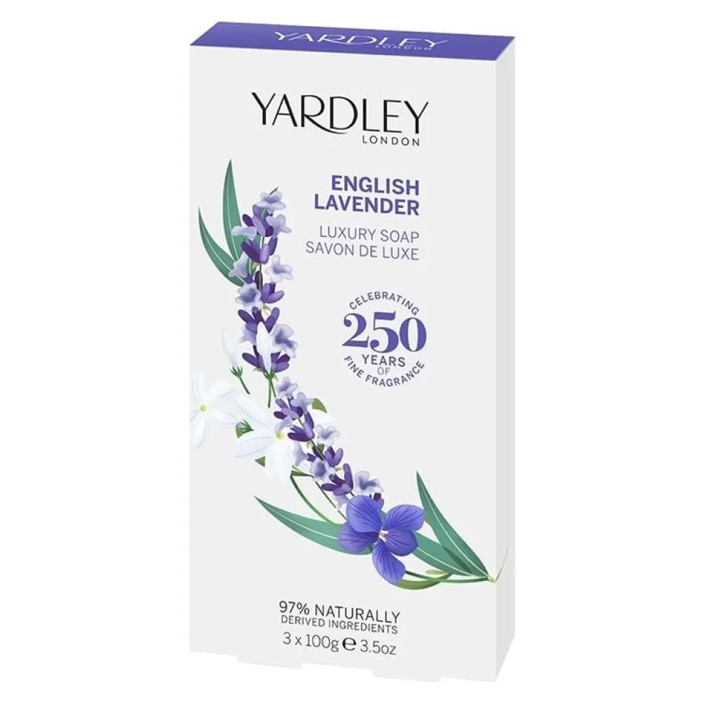 Yardley London Bar Soaps|English Lavender Luxury Soap Set of 3